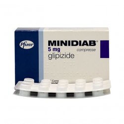 Минидиаб (Глипизид, аналог Мовоглекена) 5мг №30 в Глазове и области фото